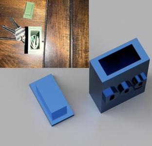 Key chain with Hidden compartment thats Customizable.