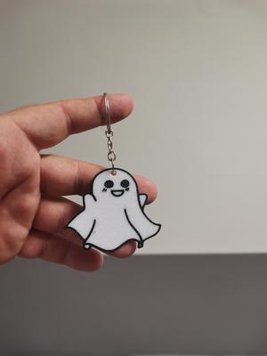 Cute ghost multicolor keychain
