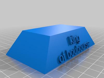king dual color rose trophy