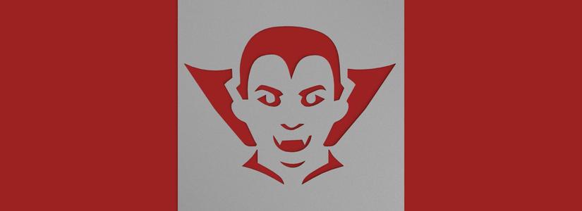 stencil vampire dracula