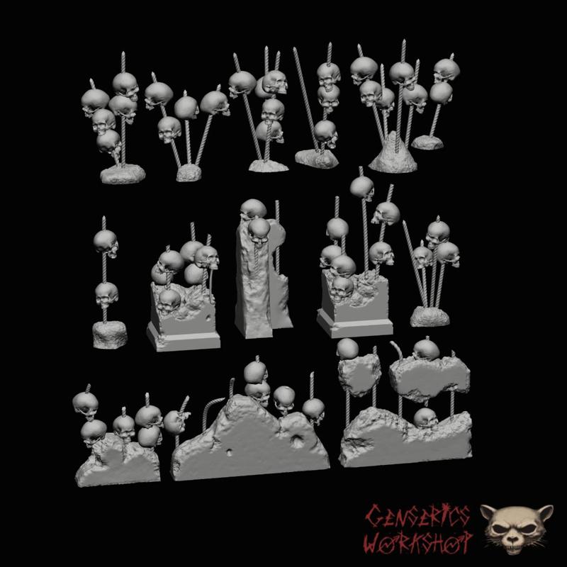 Skull Trophies - Basing Bits