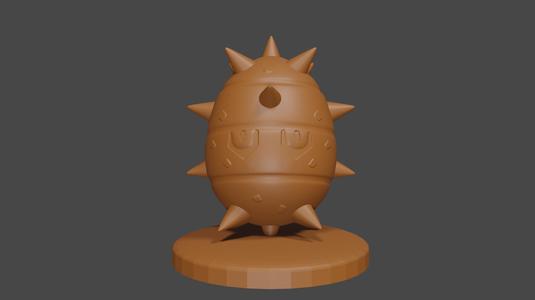Pokemon inspired, Ferroseed, Tabletop DnD miniature