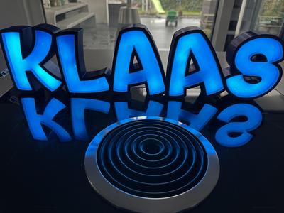 KLAAS LED- Namenslampe (20cm Druckbett)