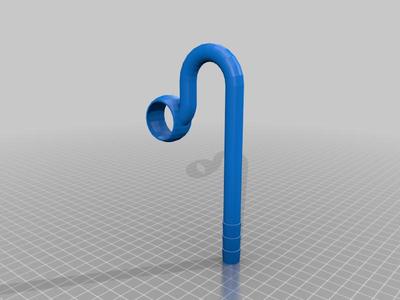 Aquarium Short Outlet Pipe for 12mm hose