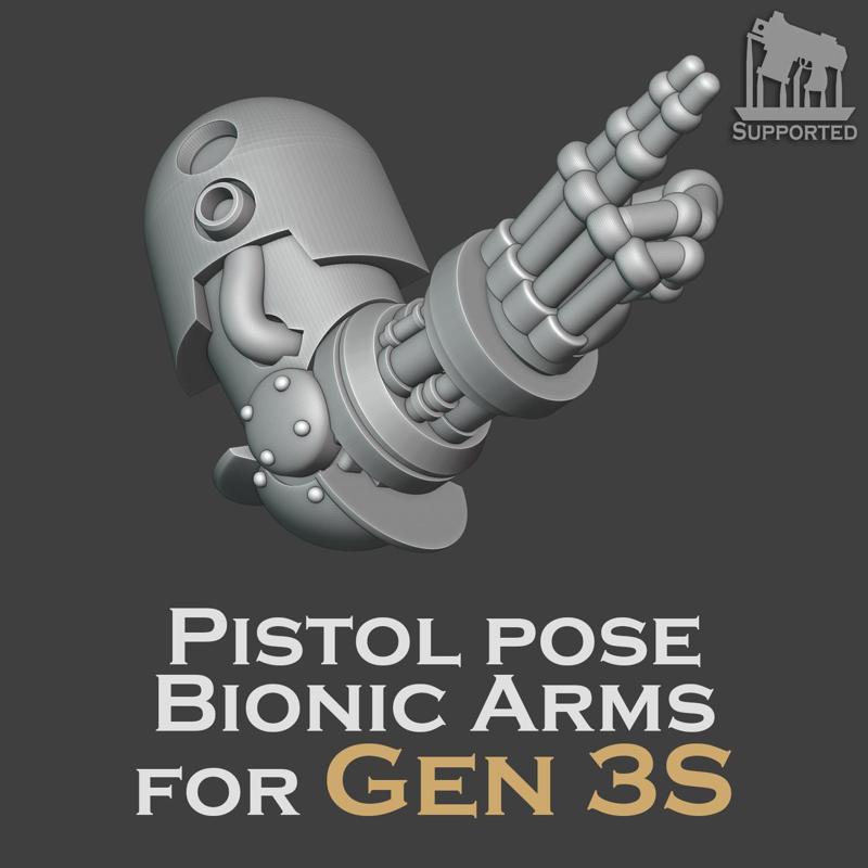 Gen 3S Bionic arms - Pistol Poses