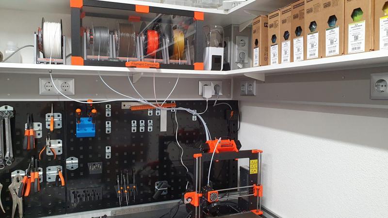 Filament Container / Drybox / Storage / Enclosure for 4x Auto-Rewind Mechanisms