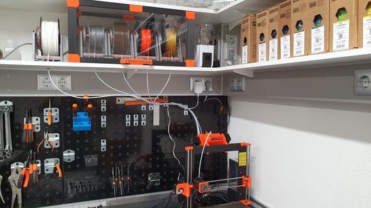 Filament Container / Drybox / Storage / Enclosure for 4x Auto-Rewind Mechanisms