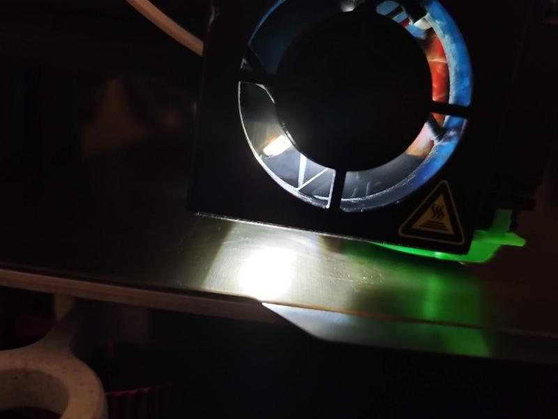 led light place holder for ender 3 pro