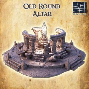 Old Round Altar 28 mm Tabletop Terrain