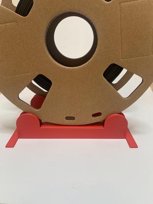 Print-flat-and-fold Spool Holder with Bearings