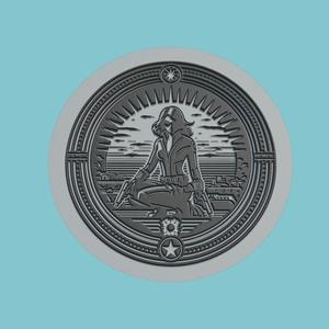 Black Widow Medallion CNC Black Widow 3d Printer Obj Stl