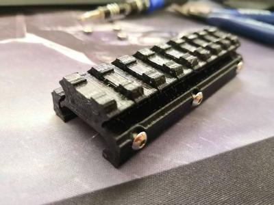Picatinny (RIS) rail riser 10mm low profile
