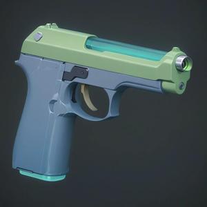 M9 Pistol 3D Model STL Printable - 3D Model STL Printing