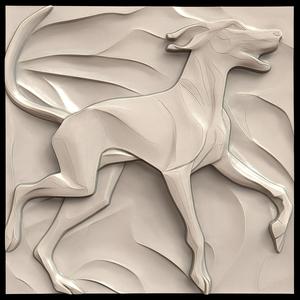 3D Model STL File for CNC Router/Laser & 3D Printer A Dog with Extra Limbs That Allow It to Run at Any Angle 3