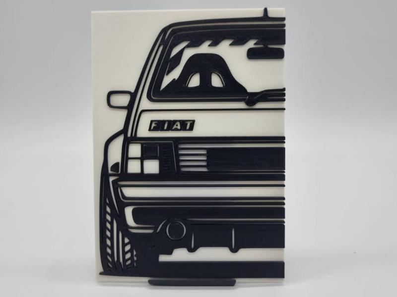 2D Wall Art Fiat Uno Turbo i.e.