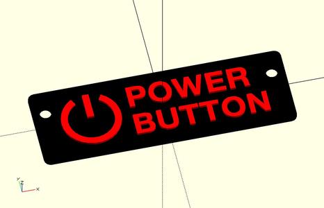 FTC Power Button Label