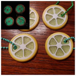 Lemon Keychain (snap-in design)