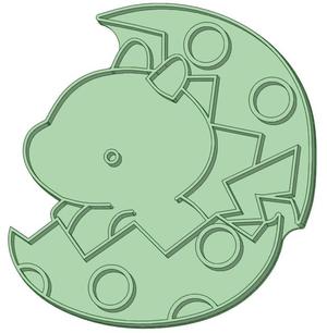 Dinosaur 19 cookie cutter