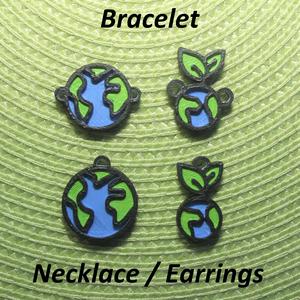 4 Earth Necklaces, Bracelets, Earrings, Jewelry
