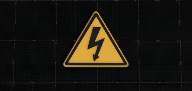 Electrical Shock / Electrocution Label Safety Sign ISO W012