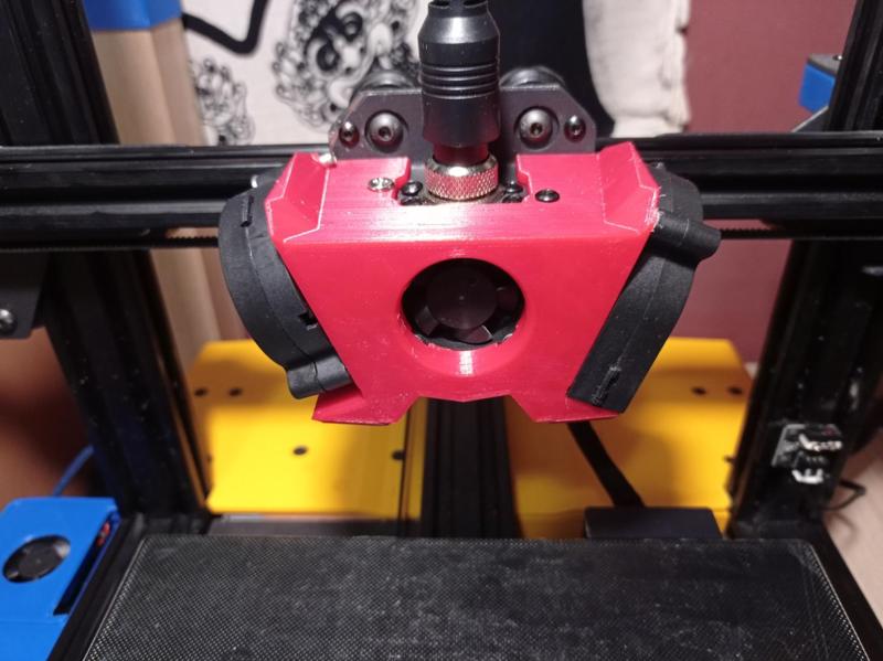 (Remix) Artillery Hornet dual 5015 print head + cooling duct