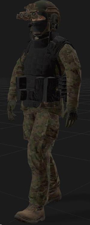 Tactical Swat Guy with Weapon - STL & FBX File