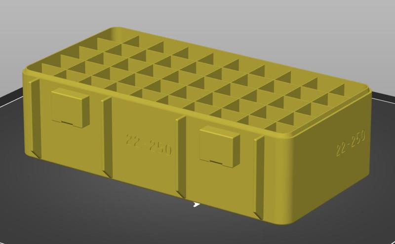 .22-250 Remington, Double Latch Modular Ammo Box