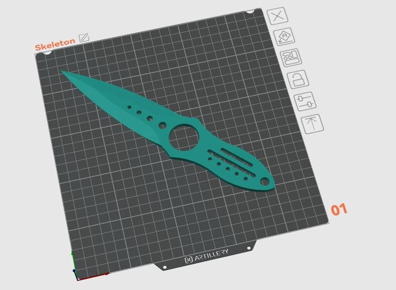 Skeleton High-Quality CS2 Knife stl only
