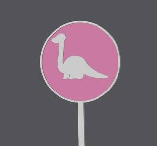 Cupcake Topper - Dinosaur1