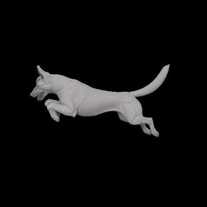German Shepherd Leaping Pose 3D Model – CA0047