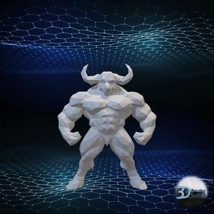 Iron Bull - Low Poly - Decor