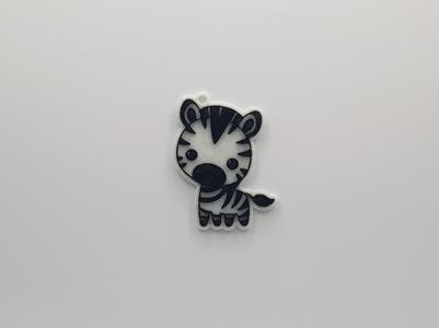 Cute Zebra Keychain