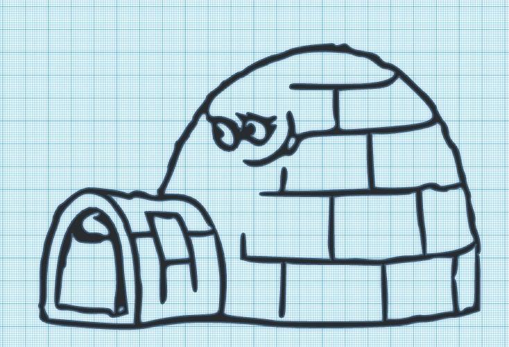 MEATWAD IGLOO - ATHF - WALL ART