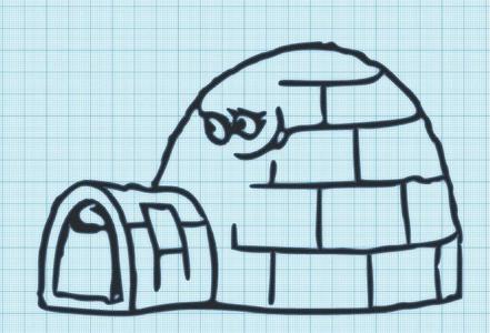 MEATWAD IGLOO - ATHF - WALL ART
