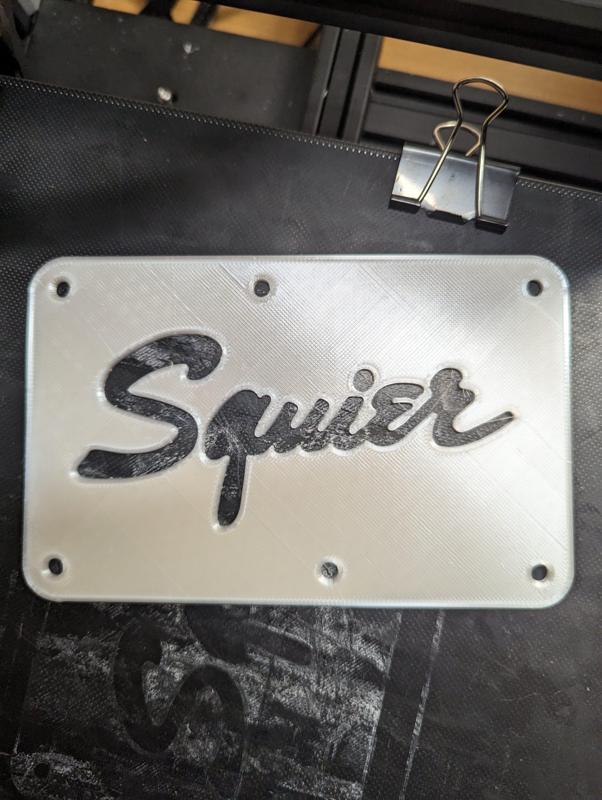 Squire Strat Back Plate - Tremolo Cover