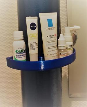 Drain pipe shelfs