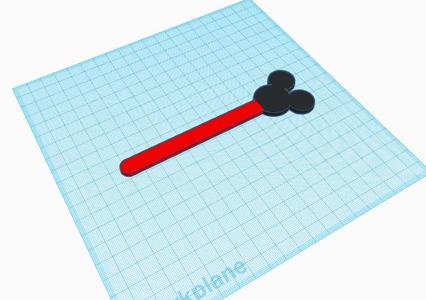 Mickey Mouse Drink Stirrer