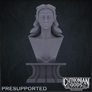 Chthonian Bust – Elfin Warrior (75 mm)