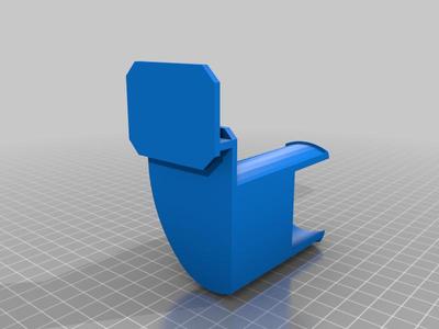 spool holder clip for flashforge creator pro. 52mm diameter, 65mm width of spool