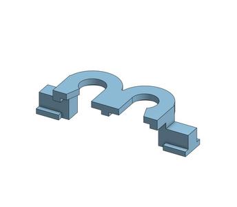 Clip for the curtain rail system from IKEA.
