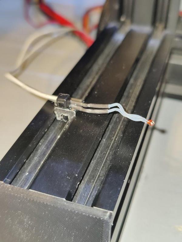Thermistor mount for 2020 extruision