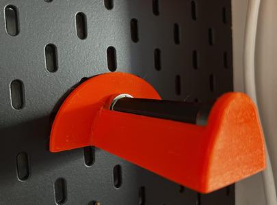 Ikea Skadis spool holder