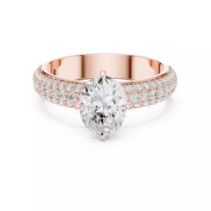 Compass Prong Oval Cut Diamond Engagement Ring 3DM STL Video