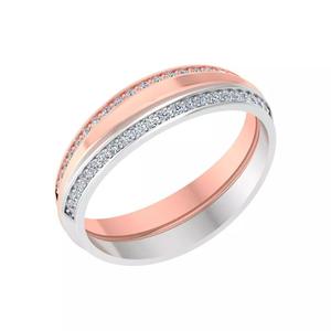 Couple Band Ring 3dm stl render detail