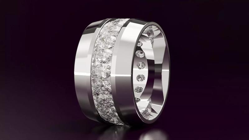Channel Set Oval Eternity Ring N09 2856CT EU54