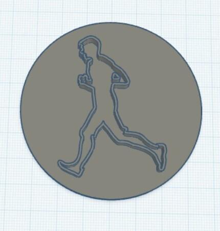 Man Running Cookie Cutter