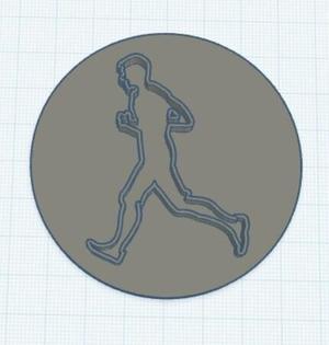 Man Running Cookie Cutter