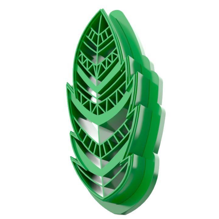 Embossed Leaf / Feather Polymer Clay Cutter – Nature Inspired Earring Cutter | 3D Printable Model