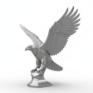 Majestic Eagle Sculpture 3D Model – Detailed Bird for CNC Carving, 3D Printing & Digital Art