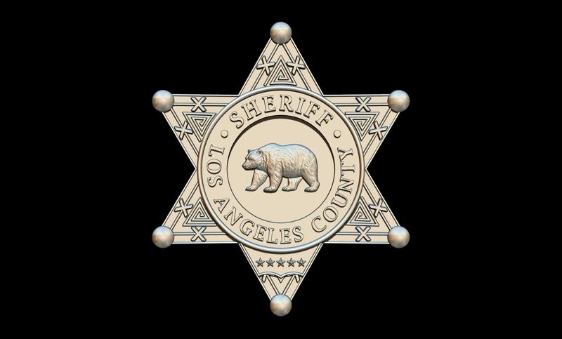 Los Angeles County Sheriff badge 3D STL for CNC